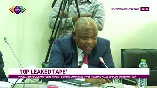 IGP Leaked tape:  Parliamentary Ad-Hoc Committee interrogate police officials speaking in audio PT 1