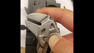 Bolt catch install with Knipex Pliers Wrench