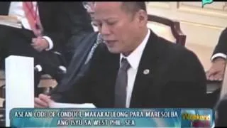 WeekendNews: ASEAN code of conduct, makakatulong para maresolba ang isyu sa West Philippine Sea