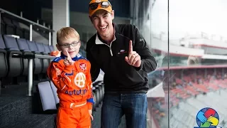 Dream Kid Cameron Meets Hero, Joey Logano