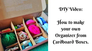 DIY Organizer from Cardboard Box.