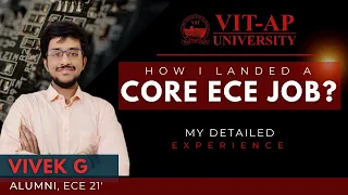 Cracking a Core ECE job! 🔥| Campus Placements | Alum Explains! @VITAP