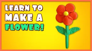 How to Make a Flower with Playdoh | Step by step tutorial