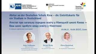 AHK-Webinar: "Abitur an der Deutschen Schule Kiew-die Eintrittskarte für ein Studium in Deutschland"