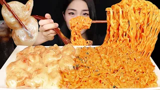 꾸덕꾸덕 크림진짬뽕에 크림새우 먹방 Spicy Cream Noodles with Cream Shrimp Mukbang ASMR | EATING SOUNDS