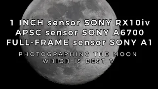 What is better a crop sensor or full frame to photograph the moon?