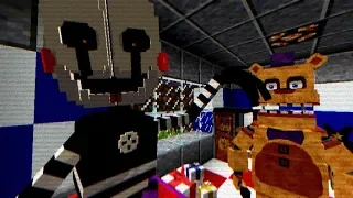 Minecraft FNAF Universe Mod Creative | Building The First Fredbear's Location! [S4 #2]