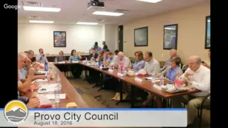 Provo City Council Joint Meeting with Provo School Board, August 18, 2016