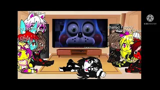 Fnaf 2 react to the bonnie song||Gacha club||Glamrock Foxy||