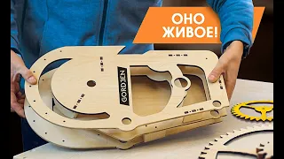 Часы из ФАНЕРЫ DIY / Деревянная механика