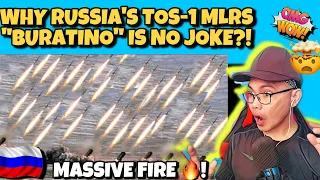 MASSIVE FIRE ! WHY RUSSIA’S TOS-1 MLRS “BURATINO” IS NO JOKE! 🇷🇺 (REACTION)