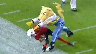 Nuggets Mascot Decks Kid, Then Taunts Him