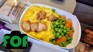 Macaroni cheese kids meal on Emirates EK008 | London to Dubai