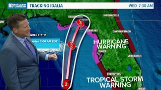 Tracking the Tropics: Hurricane Idalia charging towards Florida's big bend