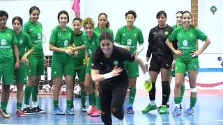 تداريب المنتخب الوطني النسوي لكرة القدم داخل القاعة بمركب محمد السادس لكرة القدم