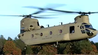 Chinook heavy-lift chopper in action