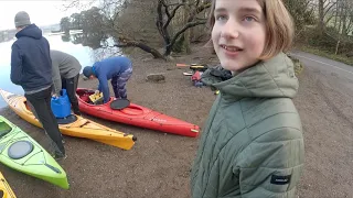 FAMILY KAYAK EXPEDITION ON ULLSWATER with wild camp in February