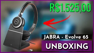 (L) UNBOXING | JABRA Bluetooth USB Evolve 65 Duo + TESTE DO MICROFONE