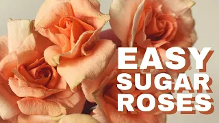 How to Make an Easy Sugar Rose! // Tutorial // Make Sugar Flowers at Home with Finespun Cakes