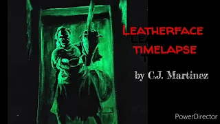 Glow in the Dark Leatherface Timelapse Painting