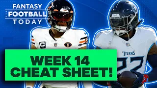 Week 14 Fantasy Lineup Breakdown: MUST STARTS & SITS! | 2023 Fantasy Football Advice