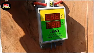 digital ampere volt meter।। 3 phase ampere volt meter!!