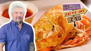 Guy Fieri Eats Banh Xeo (Vietnamese Crepes) | Diners, Drive-Ins and Dives | Food Network