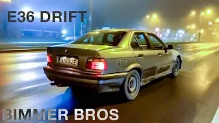 BMW E36 Beginners Street Drift in Estonia + First Snow of 2018