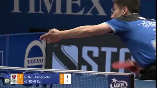 Best Points Gionis Panagiotis vs Konishi Kaii 2023-2024 #tenisdemesa #tabletennis 🏓👏