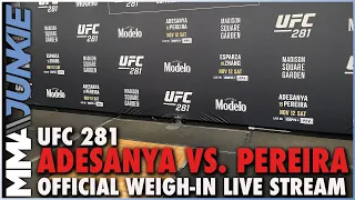 UFC 281: Adesanya vs. Pereira Official Weigh-in