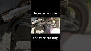 How to remove the variator ring on a scooter #shorts