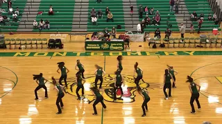 Montgomery Dance Team @Montgomery High School B-Ball 121617