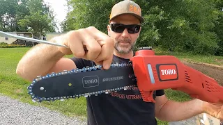 Toro 60v Pole saw test...Junk or Farm tough? You Decide!