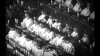 1954 King's Carol Service in B/W