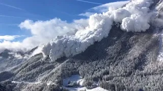 Massive avalanche caught on camera  - Mother Nature Angry Caught On Camera #81