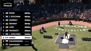 2021 Rogue Invitational - Strongman Event 1 - Elephant Bar Deadlift