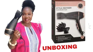 Unboxing Safeway Salon Series Style Refiner Hair Dryer /honest review