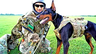 DOG SKYDIVES!!! K9 "Duke" makes his 1st 14,500ft SKYDIVE