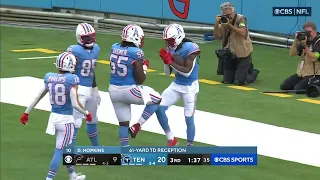 Will Levis finds DeAndre Hopkins for a 64 yard TD vs Falcons