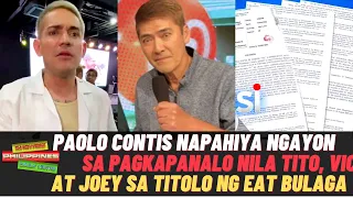Paolo Contis NAPAHIYA NGAYON dahil sa Pagkatalo ng Jalosjos sa Eat Bulaga Trademark Rights