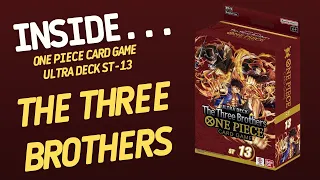 Inside…One Piece Card Game The Three Brothers Ultra Deck ST-13 (4K 60fps)