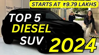 TOP 5  Diesel SUV in 2024 Starts from  Rs. 10 lakhs - Afforable Diesel SUV in India - Creta Diesel