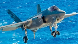 F-35C Sea Trials - US Navy Joint Strike Fighter Testing on Aircraft Carrier