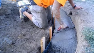 DIY Koi Pond Construction | Finishing & Pouring Concrete - Part 6