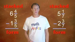 Math Antics - Subtracting Mixed Numbers