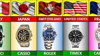 Wrist Watches From Different Countries