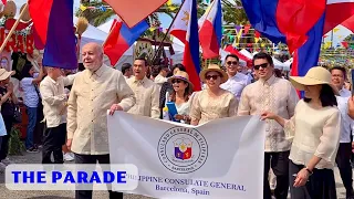 Philippine Independence Day Parade in Barcelona, Spain on June 11, 2023