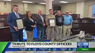 Tribute help in Frankfort for fallen Floyd County officers