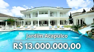 Mansão no Acapulco! Linda mansão a venda no Jardim Acapulco em Guarujá-SP. R$ 13.000.000,00.