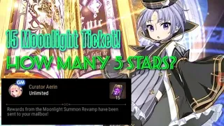 15x Moonlight 4/5 ⭐ Ticket - How many 5 stars will I get? [Epic 7]